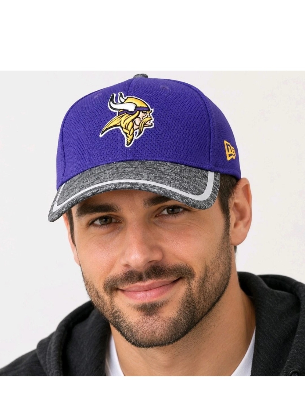 New Era Minnesota Vikings 39THIRTY L/XL Flex Fit NFL Hat Football Fan Gear